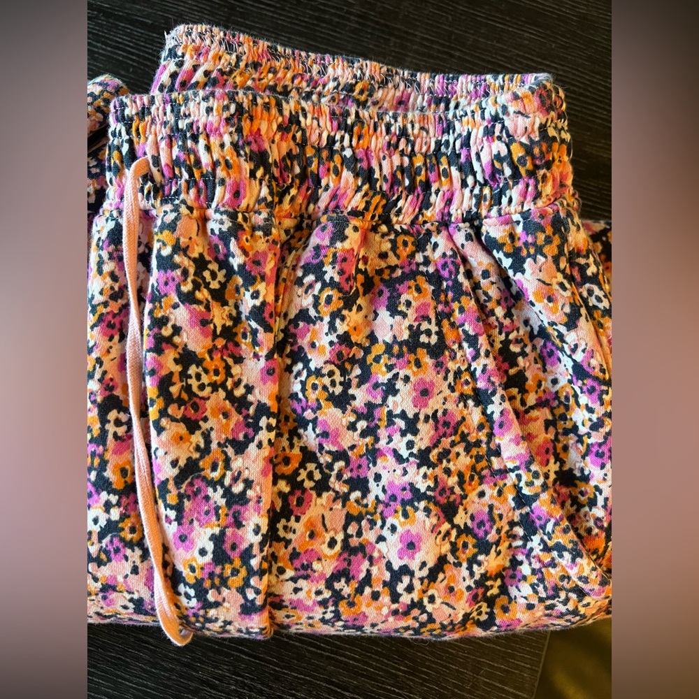 Anthropologie Daily Practice Floral Hoodie Sweatpants Matching Set - Picture 8 of 9